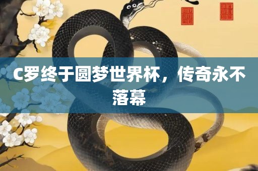 C罗终于圆梦世界杯，传奇永不落幕
