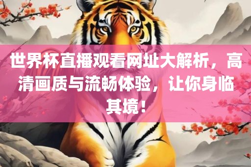 世界杯直播观看网址大解析，高清画质与流畅体验，让你身临其境！