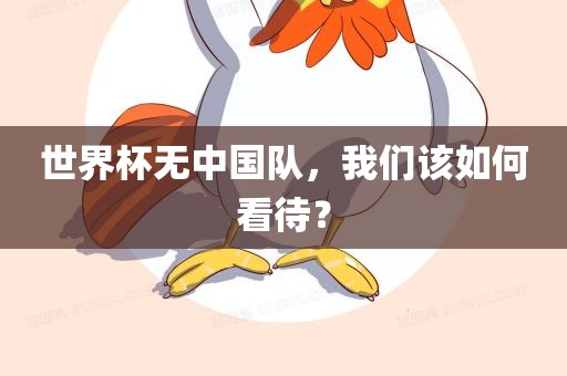 世界杯无中国队，我们该如何看待？