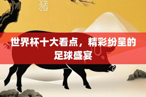 世界杯十大看点，精彩纷呈的足球盛宴