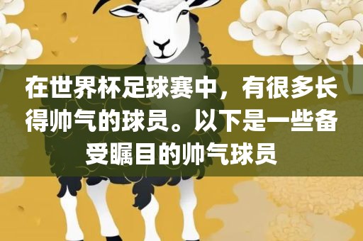 在世界杯足球赛中，有很多长得帅气的球员。以下是一些备受瞩目的帅气球员