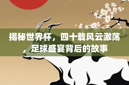 揭秘世界杯，四十载风云激荡，足球盛宴背后的故事