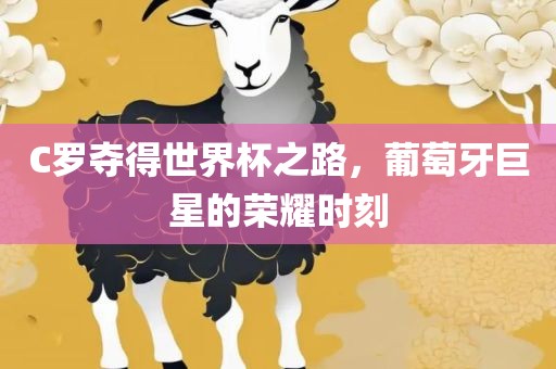 C罗夺得世界杯之路，葡萄牙巨星的荣耀时刻