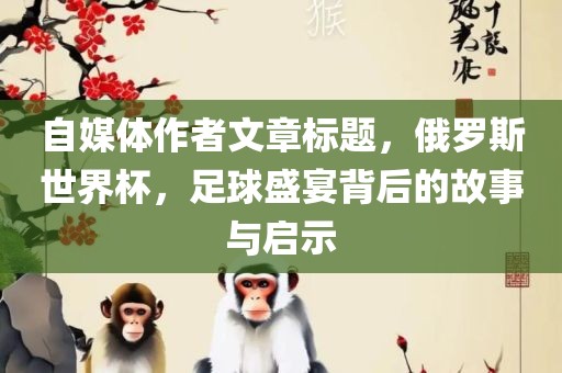 自媒体作者文章标题，俄罗斯世界杯，足球盛宴背后的故事与启示