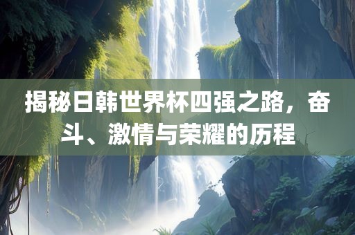 揭秘日韩世界杯四强之路，奋斗、激情与荣耀的历程