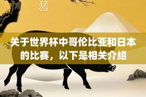 关于世界杯中哥伦比亚和日本的比赛，以下是相关介绍