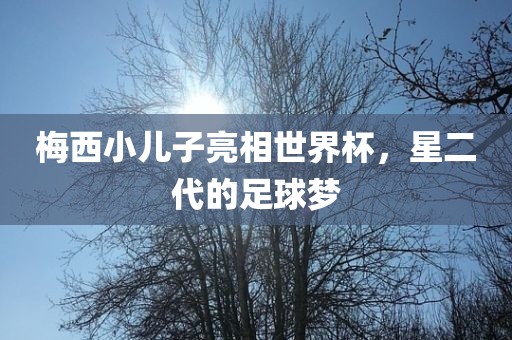 梅西小儿子亮相世界杯，星二代的足球梦