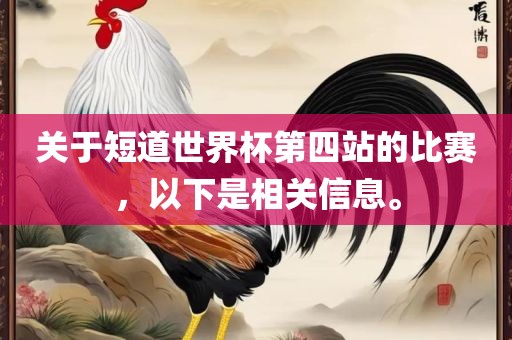关于短道世界杯第四站的比赛，以下是相关信息。
