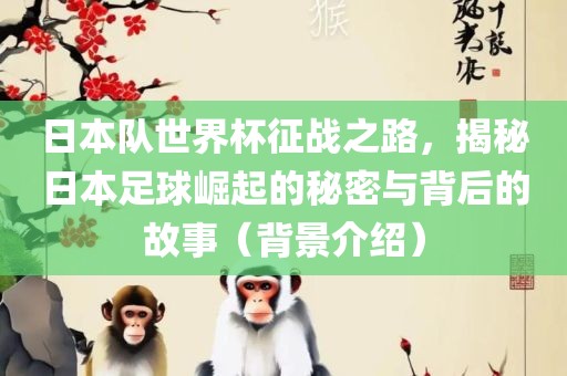 日本队世界杯征战之路，揭秘日本足球崛起的秘密与背后的故事（背景介绍）